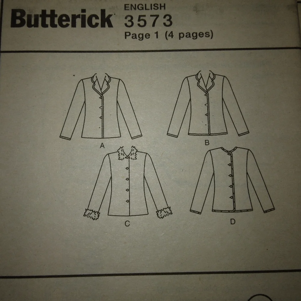 Butterick 3573 sz